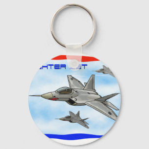 F22 Raptor fighter jet Key Ring