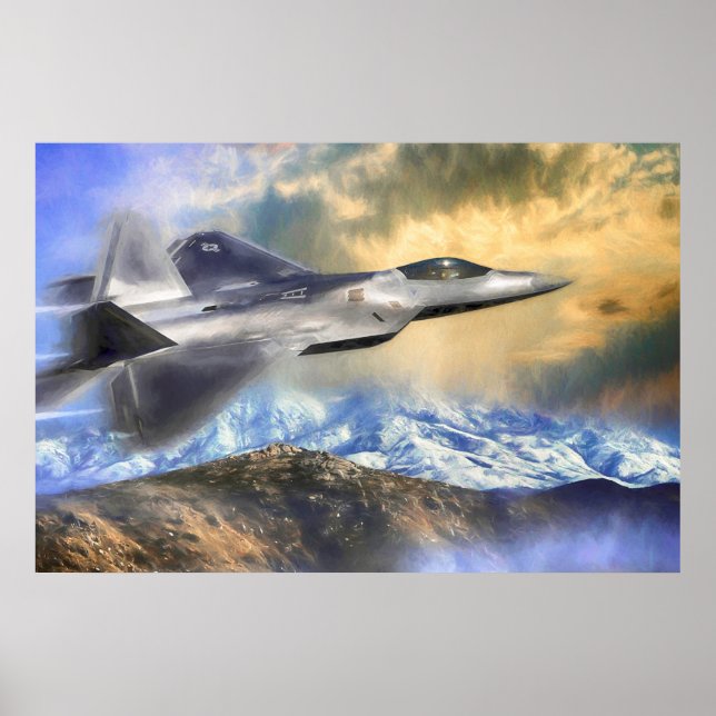 F22 RAPTOR JETS OVER AMERICA POSTER (Front)