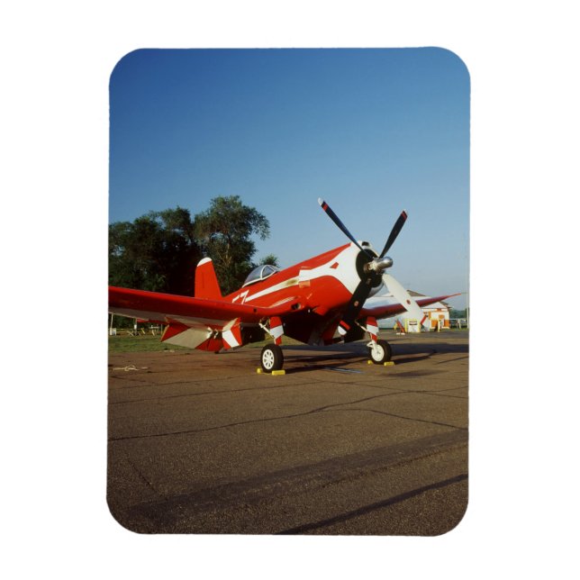 F2G-1D Super Corsair aeroplane at an air show in Magnet (Vertical)