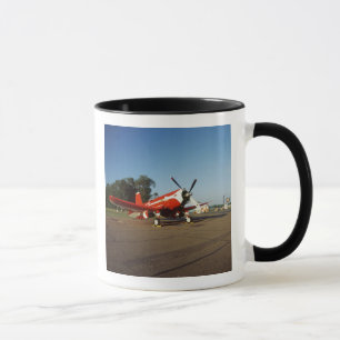 F2G-1D Super Corsair aeroplane at an air show in Mug