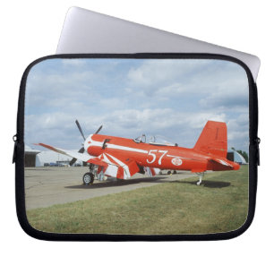 F2G-1D Super Corsair aeroplane at the air show in Laptop Sleeve