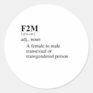 F2M CLASSIC ROUND STICKER
