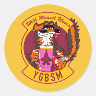 F35A Wild Weasel Wives Sticker
