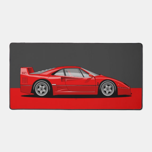 F40 Classic holy trinity car Desk Mat (Front)