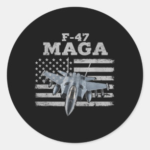 F47 Fighter Jet F-47 Jet Fighter Aircraft Classic Round Sticker