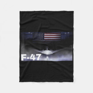 F47 Fighter Jet F-47 Jet Fighter Aircraft  Fleece Blanket