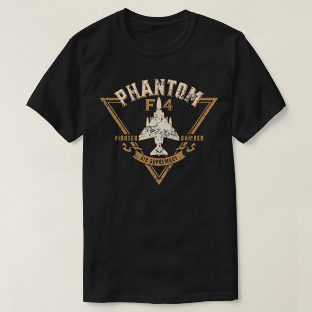 F4 Phantom II Naval Fighter Bomber Jet Interceptor T-Shirt (Design Front)
