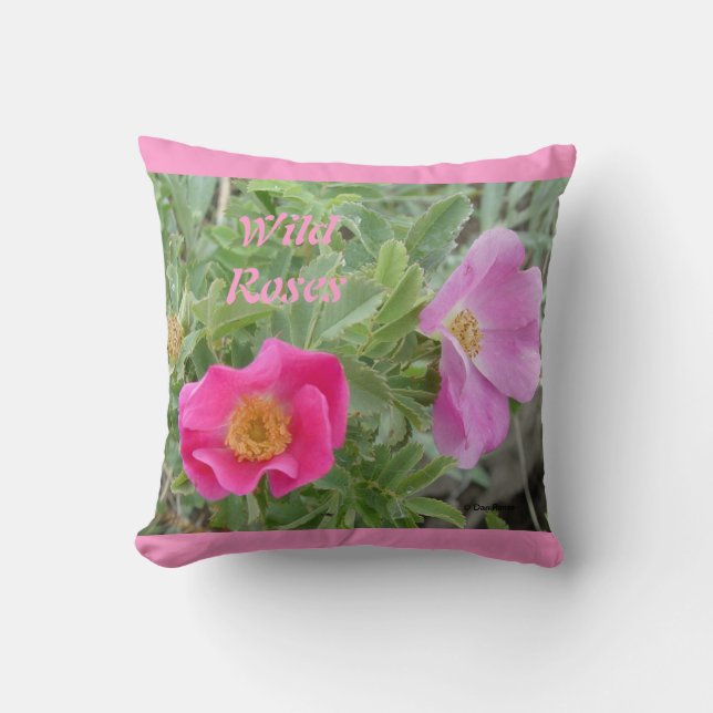 F4 Wild Roses Cushion (Front)