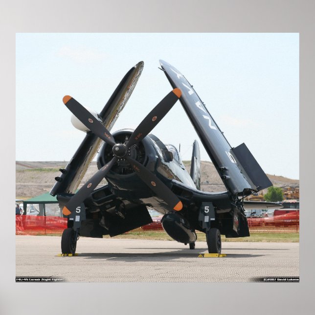 F4U-4N Corsair (Night Fighter Variant) Poster (Front)
