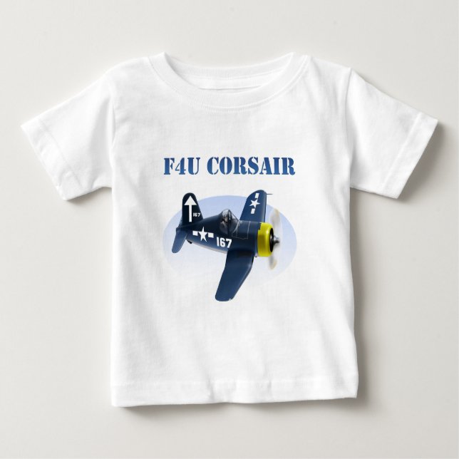 F4U Corsair Plane #167 Baby T-Shirt (Front)