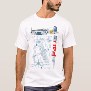 F4U Corsair Retro Fighter Plane T-Shirt