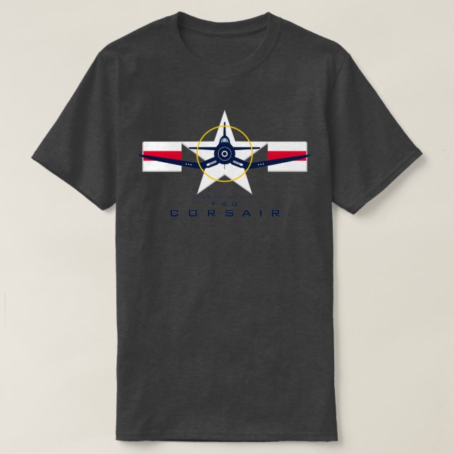 F4U Corsair Warbird Graphic1  T-Shirt (Design Front)