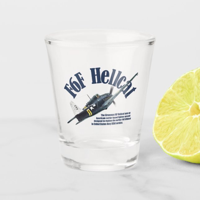 "F6F Hellcat" Shot Glass (Front)