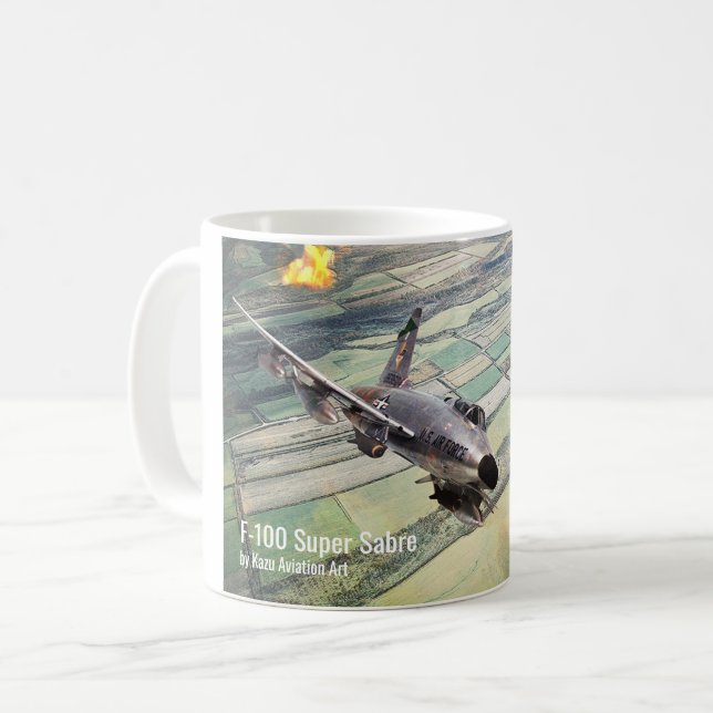  F-100 Super Sabre Coffee Mug (Front Left)