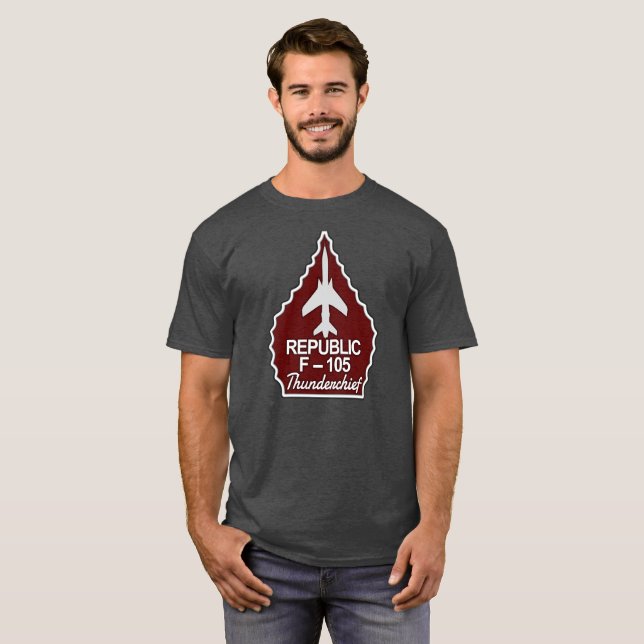 F-105 Thunderchief Red Arrowhead T-Shirt (Front Full)
