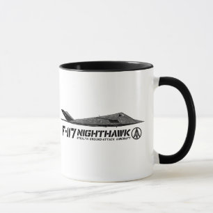 F-117 Nighthawk Ringer Coffee Mug