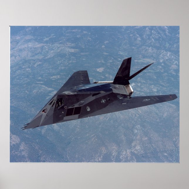 F-117 Nighthawk Stealth Fighter Aircraft Poster (Front)