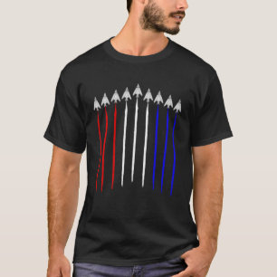 F 117 Nighthawk Stealth Squadron USA Flag Veterans T-Shirt