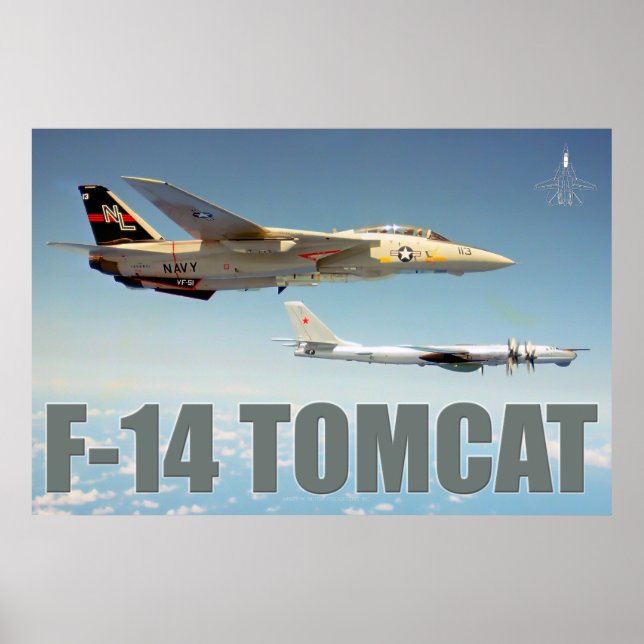 F-14 TOMCAT "BEAR" POSTER (Front)