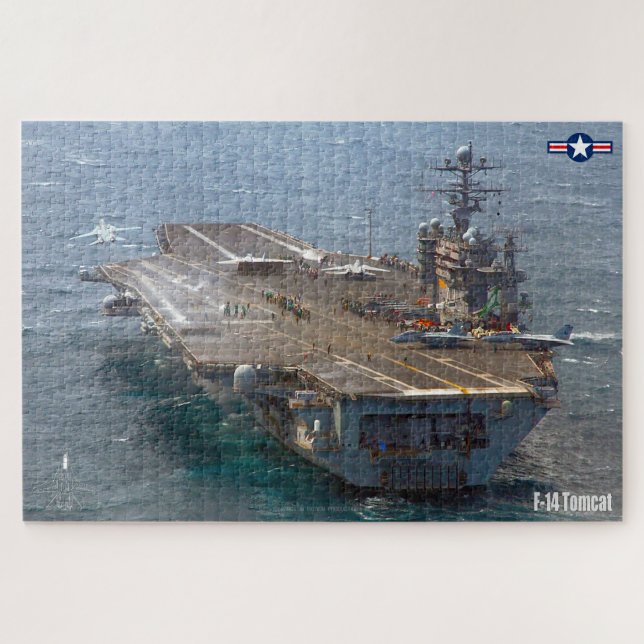 F-14 TOMCAT "CARRIER" (20x30 inch) Jigsaw Puzzle (Horizontal)