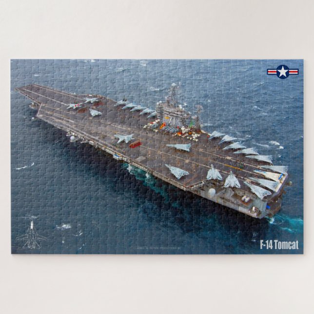 F-14 TOMCAT "CARRIER" (20x30 inch) Jigsaw Puzzle (Horizontal)