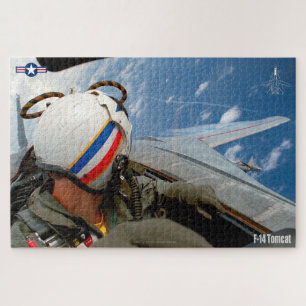 F-14 TOMCAT "CHECK SIX" (20x30 inch) Jigsaw Puzzle