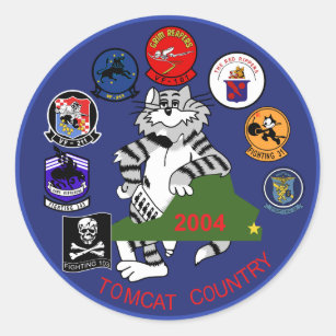 F-14 Tomcat Classic Round Sticker