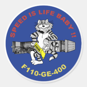 F-14 Tomcat Classic Round Sticker