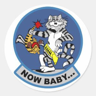 F-14 Tomcat Classic Round Sticker