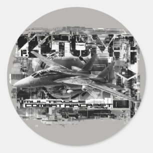 F-14 Tomcat Classic Round Sticker Sticker