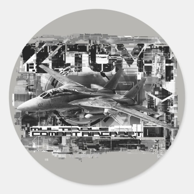 F-14 Tomcat Classic Round Sticker Sticker (Front)