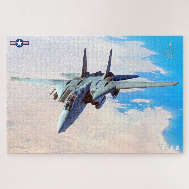 F-14 TOMCAT "DESERT PATROL" (20x30 inch) Jigsaw Puzzle (Horizontal)