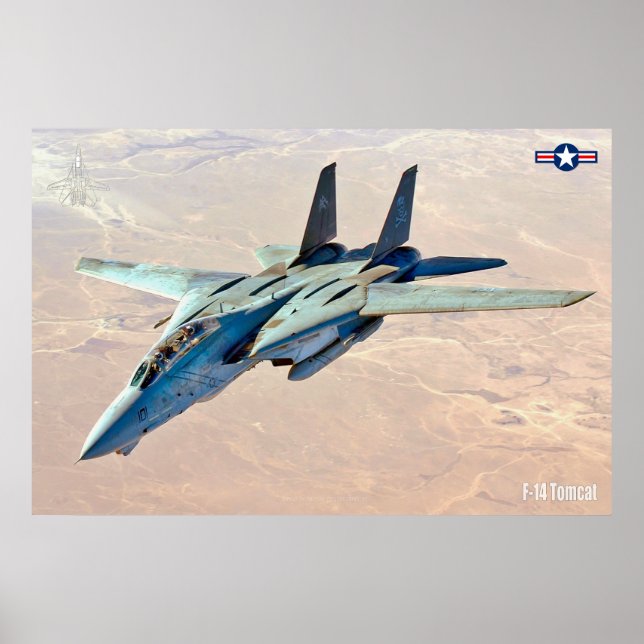 F-14 TOMCAT "DESERT PATROL" POSTER (Front)