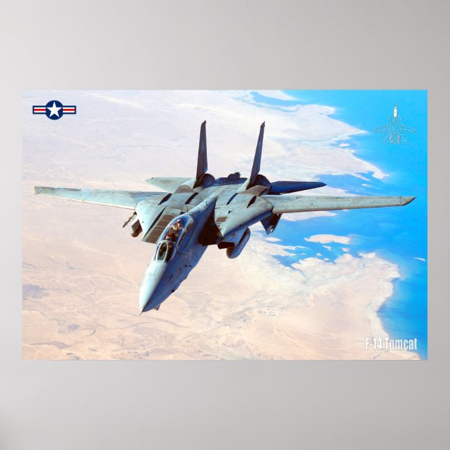 F-14 TOMCAT "DESERT PATROL" POSTER (Front)