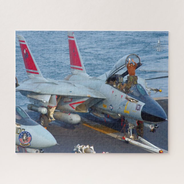 F-14 TOMCAT “FLIGHTDECK” (16x20 inch) Jigsaw Puzzle (Horizontal)