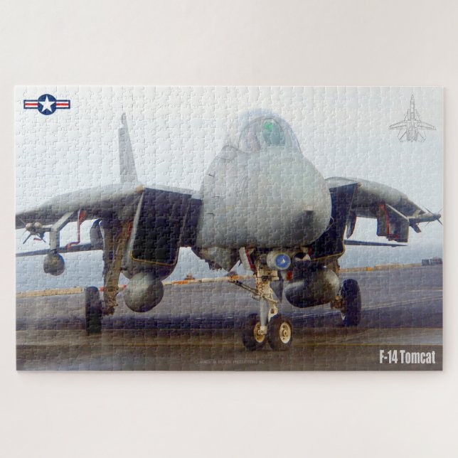 F-14 TOMCAT "FLIGHTDECK" (20x30 inch) Jigsaw Puzzle (Horizontal)