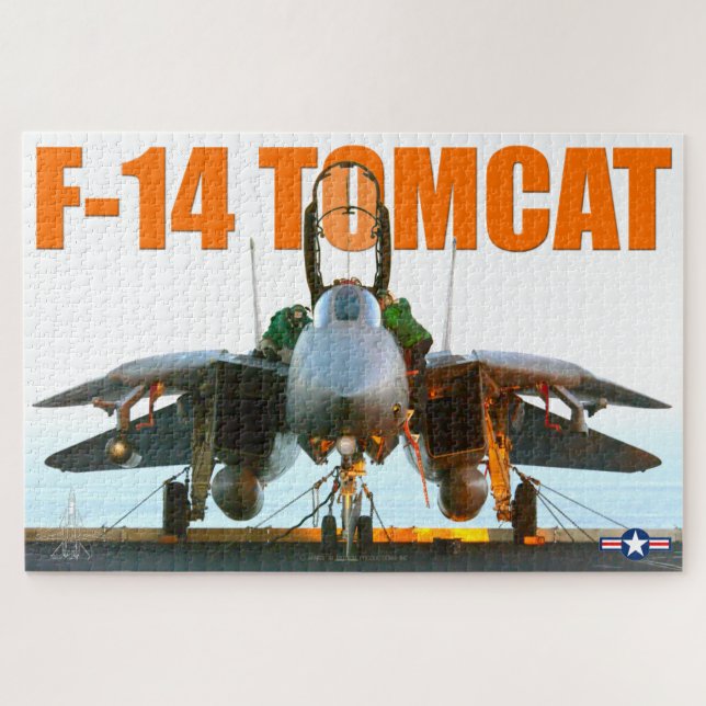 F-14 TOMCAT "FLIGHTDECK" (20x30 inch) Jigsaw Puzzle (Horizontal)