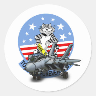 F-14 TOMCAT Forever Classic Round Sticker