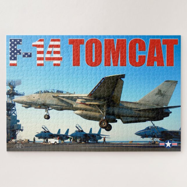 F-14 TOMCAT "HOOK DOWN" (20x30 inch) Jigsaw Puzzle (Horizontal)