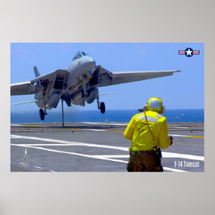 F-14 TOMCAT "HOOK DOWN" POSTER