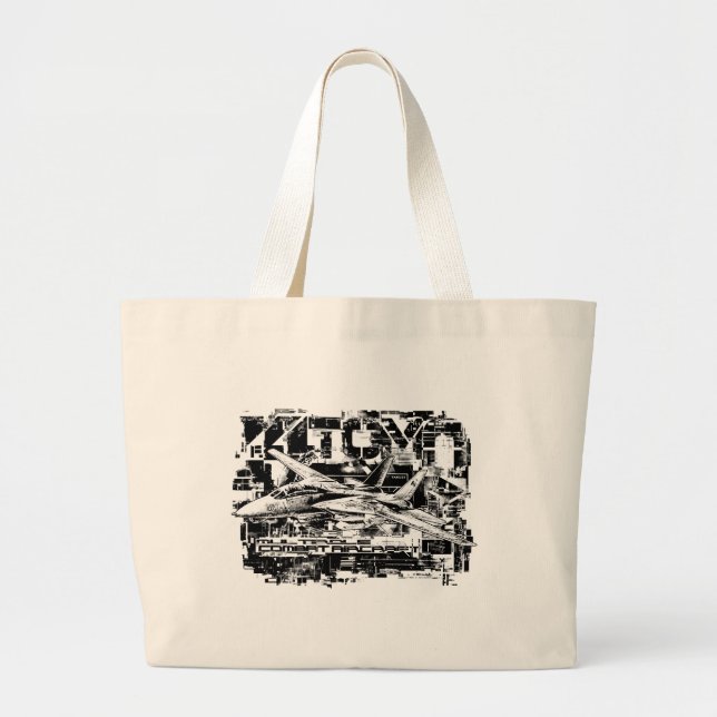 F-14 Tomcat Jumbo Tote Tote Bag (Front)