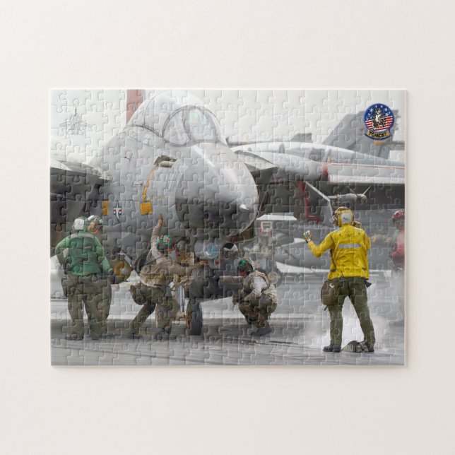 F-14 TOMCAT “LAUNCH” (11x14 inch) Jigsaw Puzzle (Horizontal)