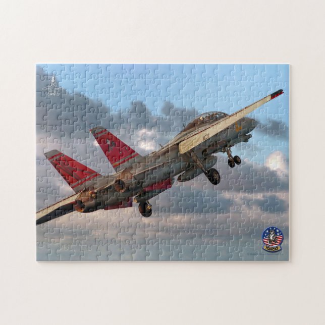 F-14 TOMCAT “LAUNCH” (11x14 inch) Jigsaw Puzzle (Horizontal)