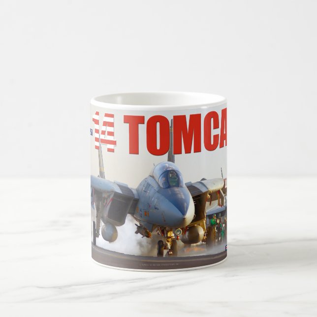F-14 TOMCAT "LAUNCH" COFFEE MUG (Center)