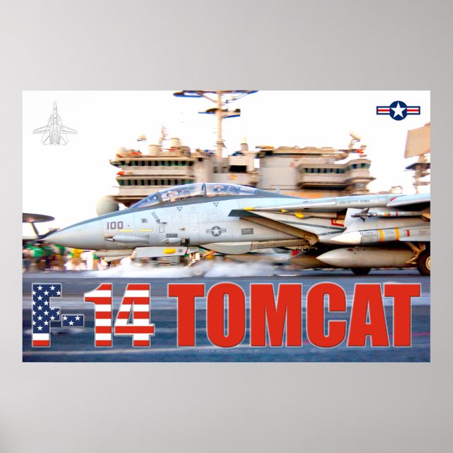 F-14 TOMCAT "LAUNCH" POSTER (Front)