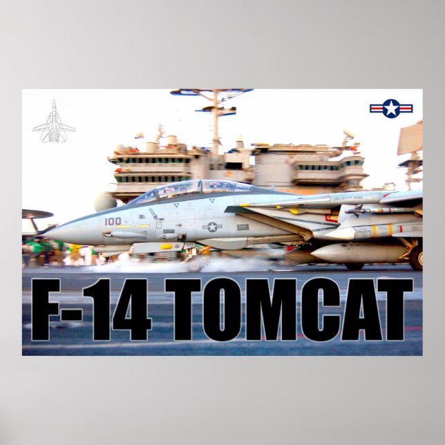 F-14 TOMCAT "LAUNCH" POSTER (Front)