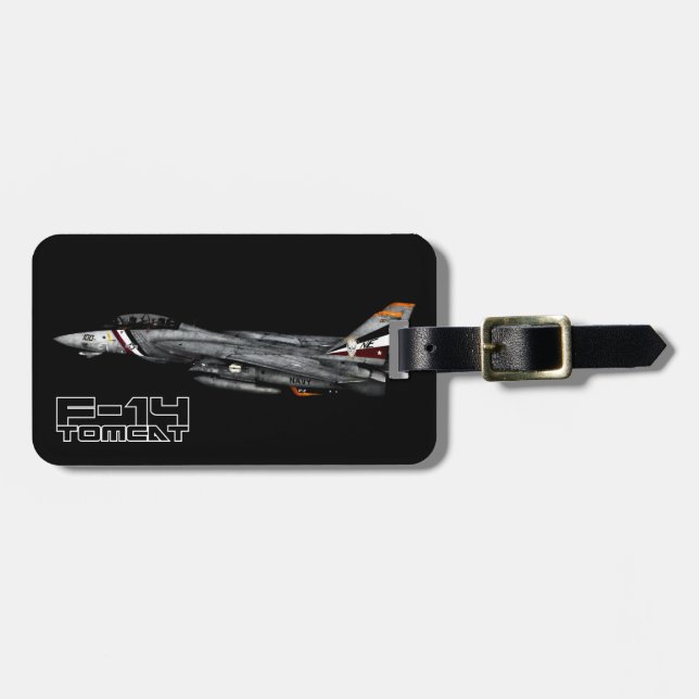 F-14 Tomcat Luggage Tag (Front Horizontal)