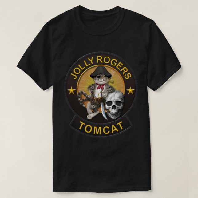 F-14 Tomcat Mascot Jolly Roger 2 T-Shirt (Design Front)