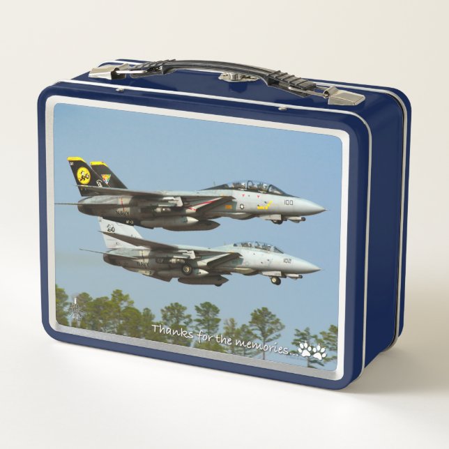 F-14 TOMCAT METAL LUNCH BOX (Back)