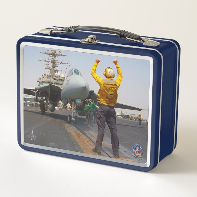 F-14 TOMCAT METAL LUNCH BOX (Front)